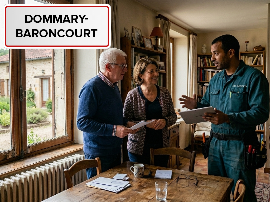 Installation de pompe à chaleur à Dommary-Baroncourt (55240) dans la Meuse