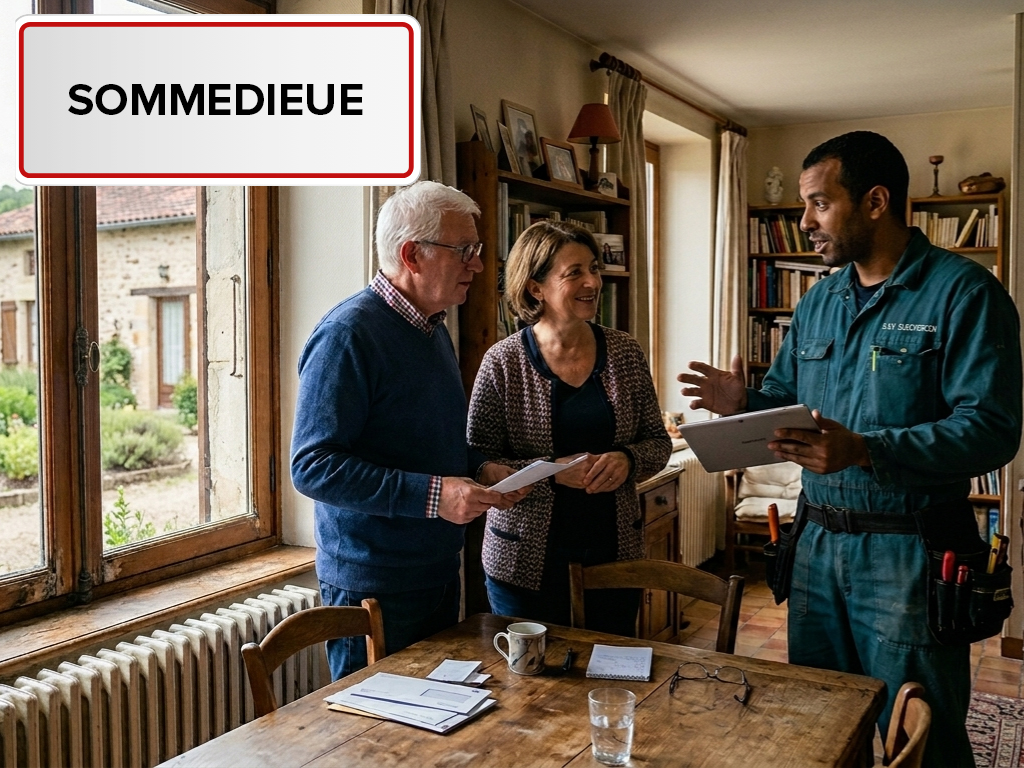 Installation de pompe à chaleur à Sommedieue (55320) dans la Meuse